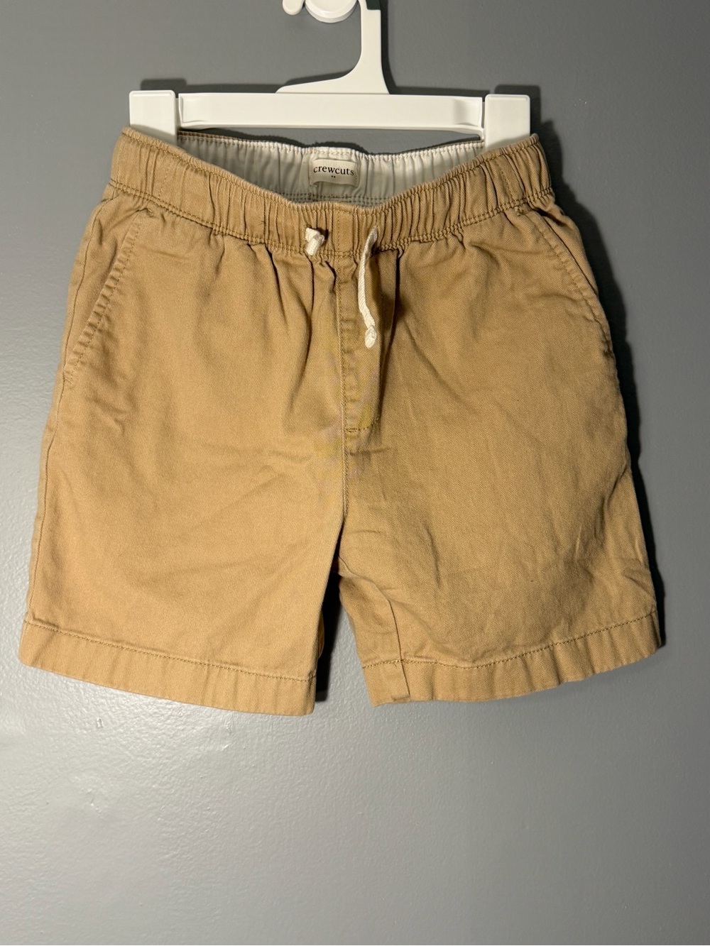 Crewcuts Khaki Drawstring Cotton Everyday Kidcore Shorts